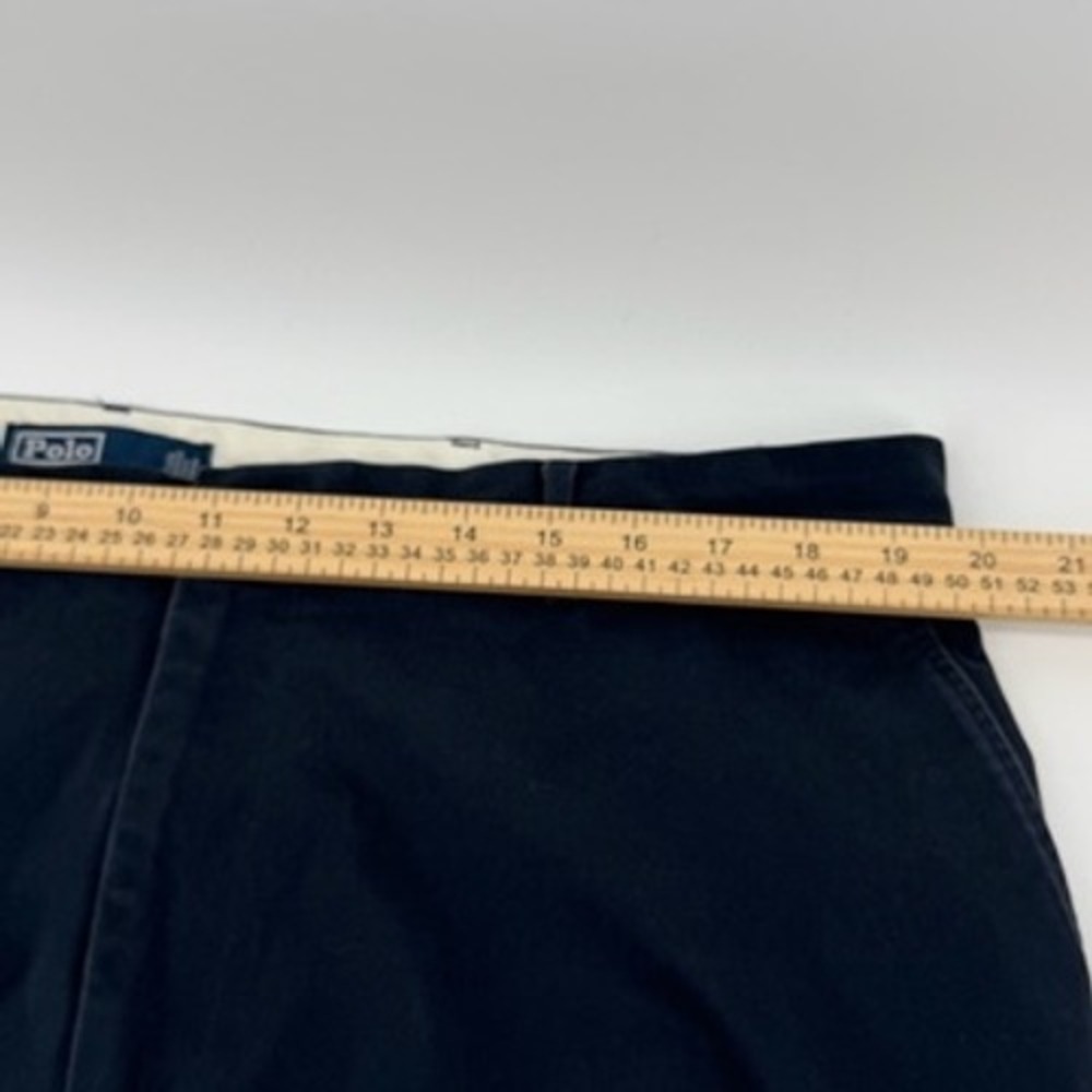 Polo Ralph Lauren Men Navy Chino Pants Size 40x32 Cotton Stretch Classic Fit - Picture 7 of 8